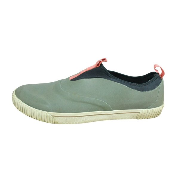 LL Bean Wellie Green Rubber Slip-on Waterproof Lightweight Sport Shoes Size 14 M - Picture 1 of 9